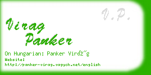 virag panker business card